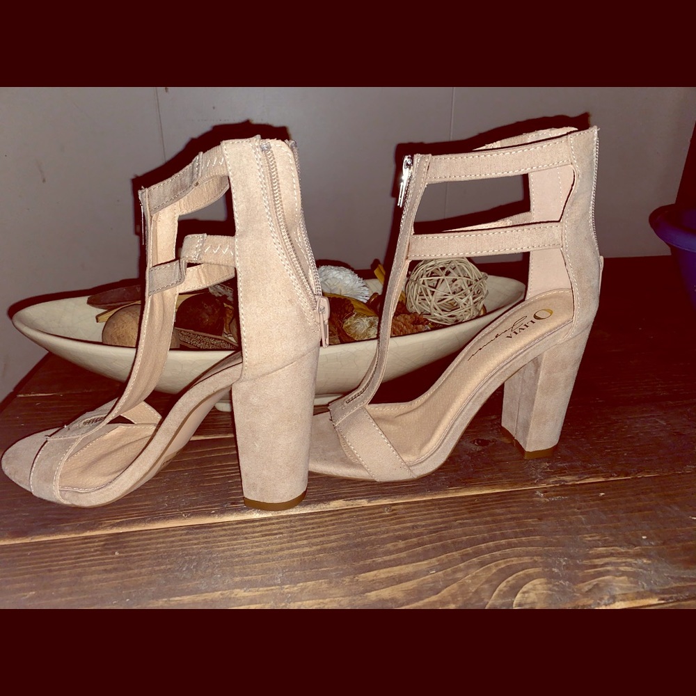 Suade Textured Heels